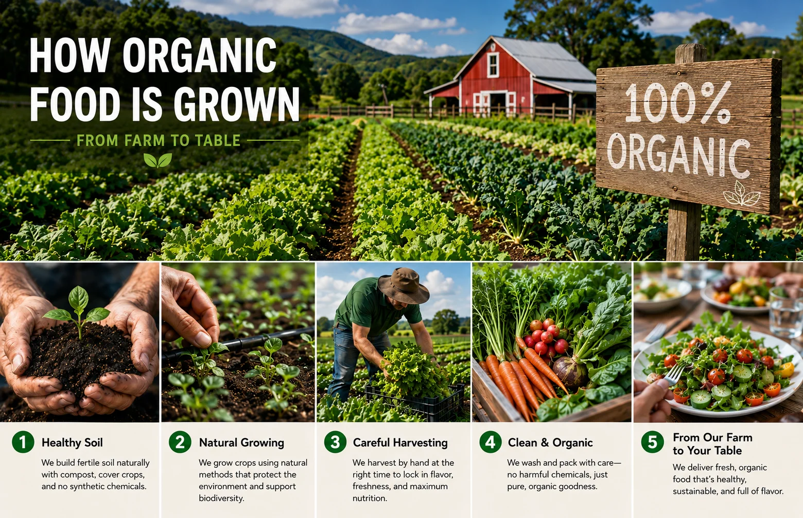 How Organic Food is Grown (Farm to Table)